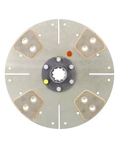 10" Transmission Disc, 4 Pad, w/ 1-1/4" 10 Spline Hub - New