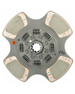 14" Transmission Disc, 4 Pad, w/ 1-3/4" 10 Spline Hub - Reman