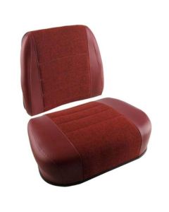 Cushion Set, Maroon Fabric And Vinyl To Fit White® – New (Aftermarket)